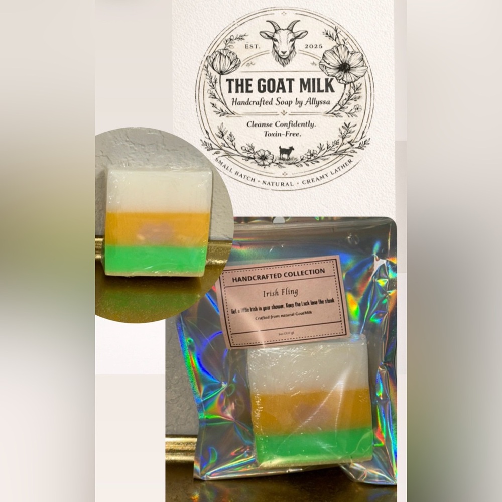 Irish Fling handcrafted  goat milk Soap bar